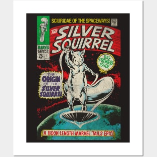 Silver squirrel 1 Posters and Art